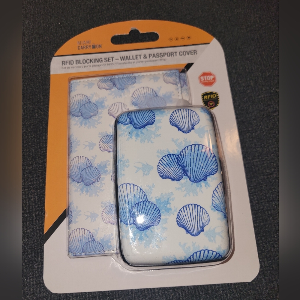 RFID Blocking Wallet & Passport Cover Set